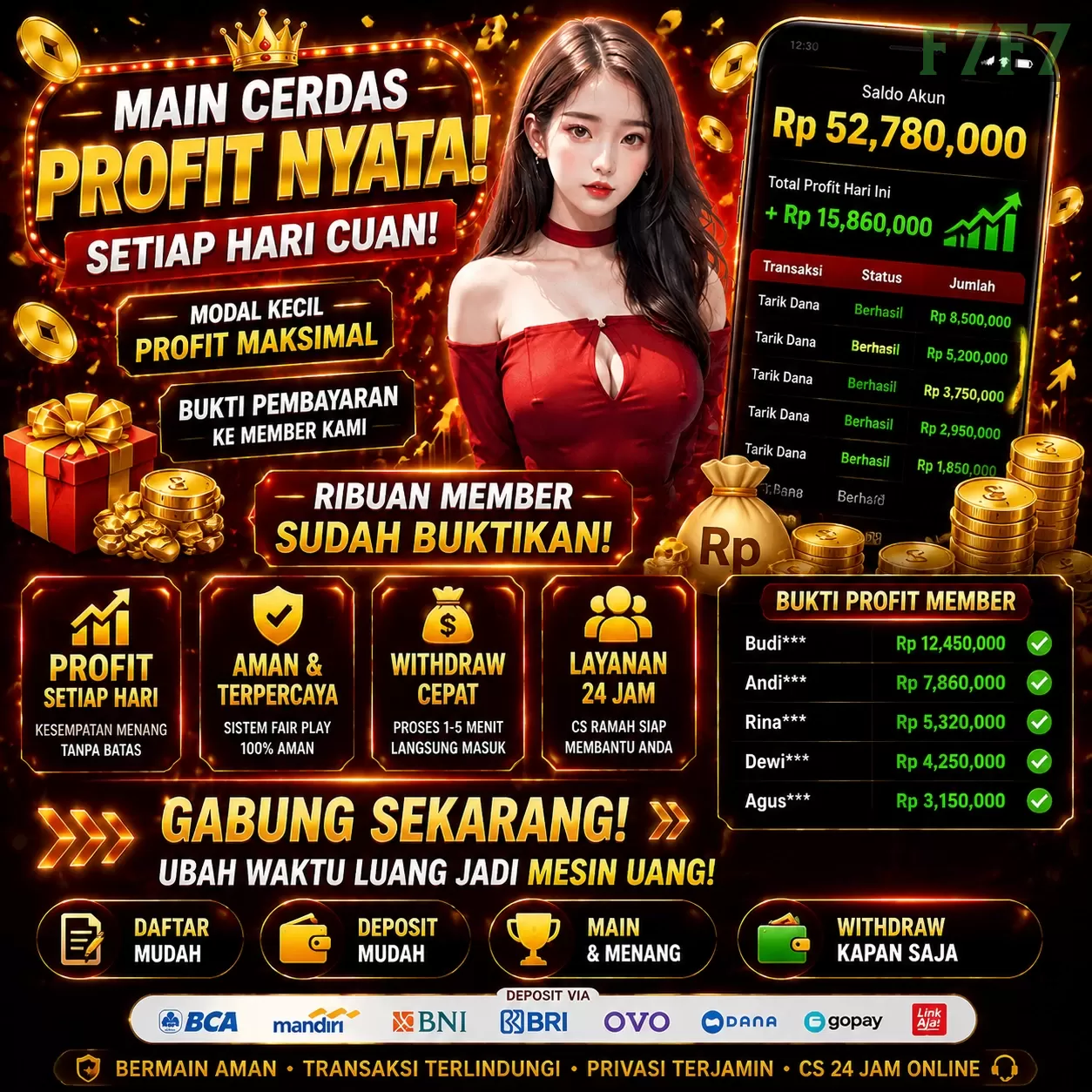 Main f7f73 Menang Jackpot Besar